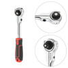 Рукоятка з храповим механізмом поворотна, 72 зуби 1/4", Cr-V STORM INTERTOOL ET-8007