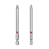 Комплект насадок викруткових  PH2 1/4"*90мм, S2, уп. 2шт., STORM INTERTOOL VT-0224