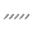Комплект насадок викруткових PH1, PH2, PZ1, PZ2 1/4"*25мм, S2, уп. 5од., ST..