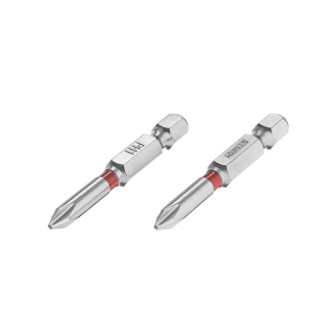 Комплект насадок викруткових  PH1 1/4"*50мм, S2, уп. 2од., STORM INTERTOOL VT-0211