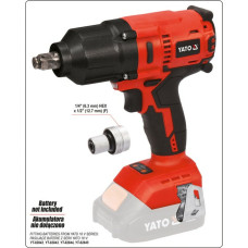 Гайковерт ударний акумулят безщітковий YATO:квадрат-1/2,700 Нм, Li-Ion 18 В,3 Агод(БЕЗ АКУМУЛЯТОРА)
