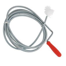 Трос для чищення труб INTERTOOL HP-1005 6мм*3м, наконечник: рифлений дріт