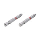Комплект викруткових насадок PH2 1/4" * 50мм, S2, уп. 2 од., STORM INTERTOO..