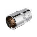 Головка шестигранна 1/2", 17x38 мм, хром-ванадій INTERTOOL ET-0017