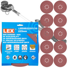 Диск наждачний LEX LXGSD225 P120