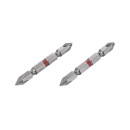 Комплект насадок викруткових  PH2/PH1 1/4"*60мм, S2, уп. 2од., STORM INTERT..