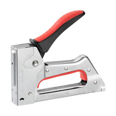 INTERTOOL RT-0121 Степлер будівельний під скобу 11.3*0.7*4-10 мм, хром, STORM