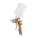 Пневматичний краскопульт INTERTOOL PT-0110 HVLP, форсунка 1.5мм, верхній пластик..