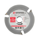 Диск по деревині із твердосплавними напайками 125*22.2*2.0 мм, 3Т INTERTOOL CT-3..