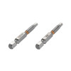 Комплект насадок викруткових Hex H4.0 1/4"*50мм, S2, уп. 2од. INTERTOOL VT-0228