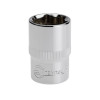 Головка шестигранна 1/2", 19x38 мм, хром-ванадій INTERTOOL ET-0019