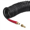 Шланг BLACK M-Flex 6,5х10мм, 15м спіральний поліуретановий з поворотним шарніром, латунними швидкороз'ємними з'єднаннями STORM INTERTOOL PT-1794