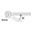 Ключі рожкові YATO YT-0363 накидні
