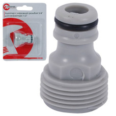 Адаптер із зовнішньою різьбою INTERTOOL GE-1002 3/4" на конектор 1/2"