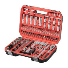 Набір інструментів INTERTOOL ET-9110 1/2" & 1/4" 111од, IMPACT Cr-V головки 15,17,19,21,22+