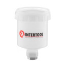 Бачок пластиковий INTERTOOL PT-1900 для HVLP міні з внутрішньою різьбою M14x1, 1..