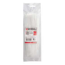 INTERTOOL TC-2520 Хомут пластиковий 2,5 x200мм, (100 шт / упак), білий
