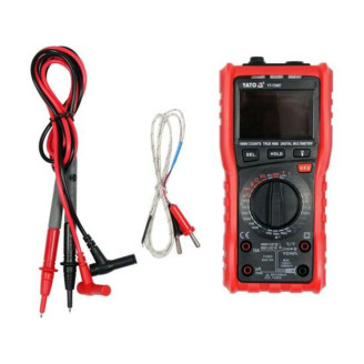 Мультиметр TRUE RMS Z електричних параметрів YATO YT-73097 з LCD-цифровим діапазоном 9999