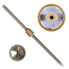 Комплект форсунки INTERTOOL PT-2018 1.8мм для фарбопультів LVLP PT-0131, 0132, 0133, 0134, 0135, 01