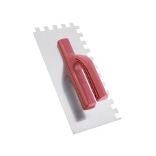Затирачка сталева оцинкована 280*130мм, 4*4мм INTERTOOL KT-0004