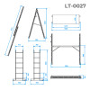 Драбина-поміст (2х6) INTERTOOL LT-0027