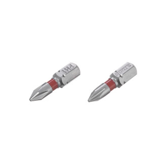 Комплект насадок викруткових PH1 1/4"*25мм, S2, уп. 2од., STORM INTERTOOL VT-0217