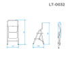 Драбина 2 ступеня INTERTOOL LT-0032