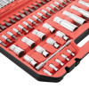 Набір інструментів INTERTOOL ET-9110 1/2" & 1/4" 111од, IMPACT Cr-V головки 15,17,19,21,22+