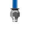 З'єднання цангове INTERTOOL PT-2304 для поліуретанових та ін. шлангів 12 мм, 1/4“ зовн. різьба