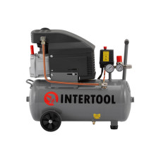 Компресор INTERTOOL PT-0010 24 л, 1.5 кВт, 220 В, 8 атм, 206 л/хв