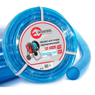 Шланг INTERTOOL GE-4055 для води тришаровий 1/2", 30 м, армований