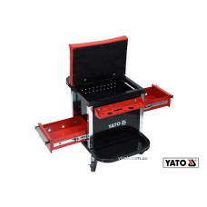 Табурет на колесах YATO YT-08790 з 2 шухлядами