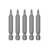 Комплект насадок викруткових PZ1 1/4"*50мм, ACR, S2, уп. 5од. INTERTOOL VT-0203