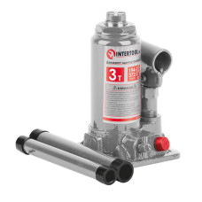 Домкрат INTERTOOL GT0052 "стовпчик" одноштоковий 3 т, у пластиковому кейсі
