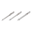Набір свердл по склу та кераміці INTERTOOL SD-0293 5 + 6 + 8 мм HEX 1/4'' (6.35 ..