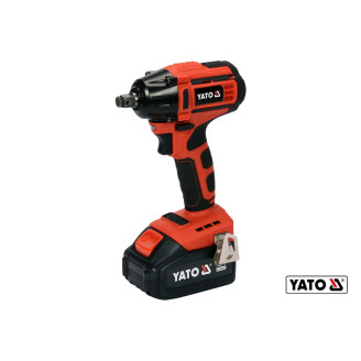 Гайковерт ударний акумуляторний безщітковий YATO: квадрат- 1/2, 250Нм, Li-Ion 18В, 3 Агод +кейс