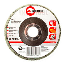 Диск шліфувальний пелюстковий INTERTOOL BT-0210, 125 x 22мм зерно K100
