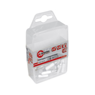 Комплект насадок викруткових 5 мм 1/4"x 25 мм - 25 од. INTERTOOL VT-0033