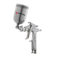 Пневматичний краскопульт HP MINI INTERTOOL PT-0301, форсунка 0.5мм, верхній металевий бачок 20