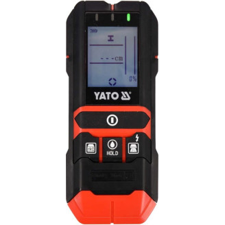 Детектор цифровий YATO YT-73138 прихованих матеріалів та електропровідників, вологості дерева
