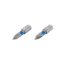 Комплект насадок викруткових  PZ1 1/4"*25мм, S2, уп. 2шт., STORM INTERTOOL VT-0220