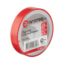 Стрічка ізоляційна, 17 мм * 25 м * 0.15 мм, червона INTERTOOL IT-0060