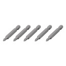 Комплект насадок викруткових PZ1 1/4"*50мм, ACR, S2, уп. 5од. INTERTOOL VT-..