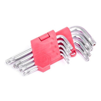Набір Г-подібних ключів TORX INTERTOOL HT-0604