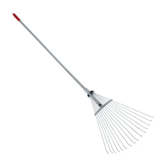 Граблі віялові INTERTOOL FT-3004 15 прутів, металева рукоятка