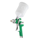 Пневматичний краскопульт INTERTOOL PT-0118 HVLP, форсунка 1.4мм, верхній пластик..