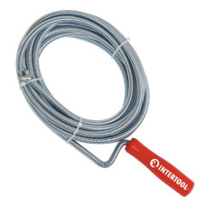 Трос для чищення труб 9мм*5м, пробивний накінечник INTERTOOL HP-1006