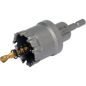 Свердло коронка по металу YATO TCT 35 × 103 мм, хвостовик 1/4