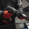 Рукавичка червона в'язана синтетична, вкрита сірим нітрилом на долоні 10"  INTERTOOL SP-0127