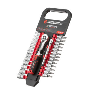 Набір головок 1/4" 4-14 мм. INTERTOOL ET-8018
